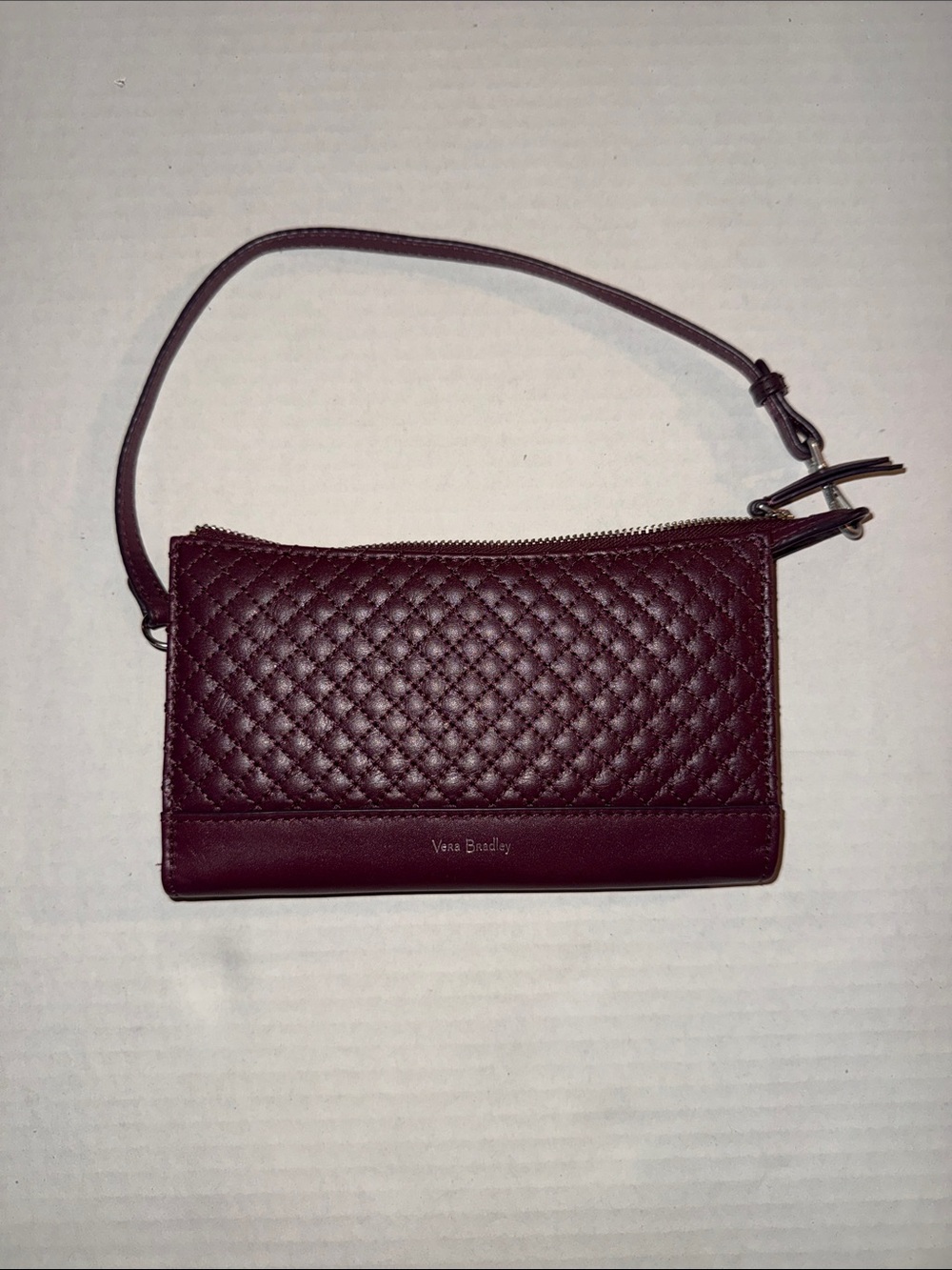 Vera Bradley Quilted Wristlet - Plum